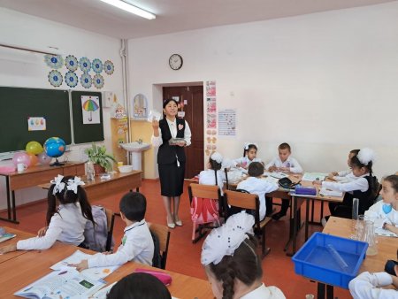 2"Д" сыныбында жаратылыстану пәні бойынша пән мұғалімі-Калмуратова Жадыра ашық сабақ өтті.