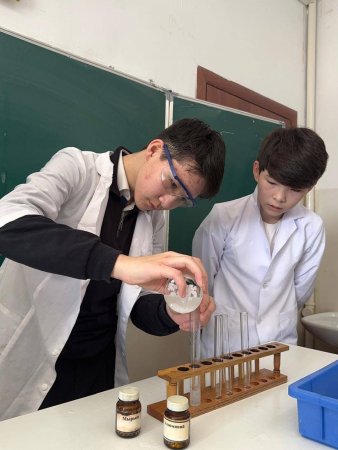 №58 жалпы орта білім беретін мектебінде “Биохимия әлемі: тіршілік пен заттар сырын ашу” тақырыбында химия-биология пәндері онкүндігі ұйымдастырылды